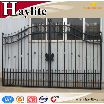 Sliding driveway decorative ornamental luxury garden automatic wrought iron fence gate